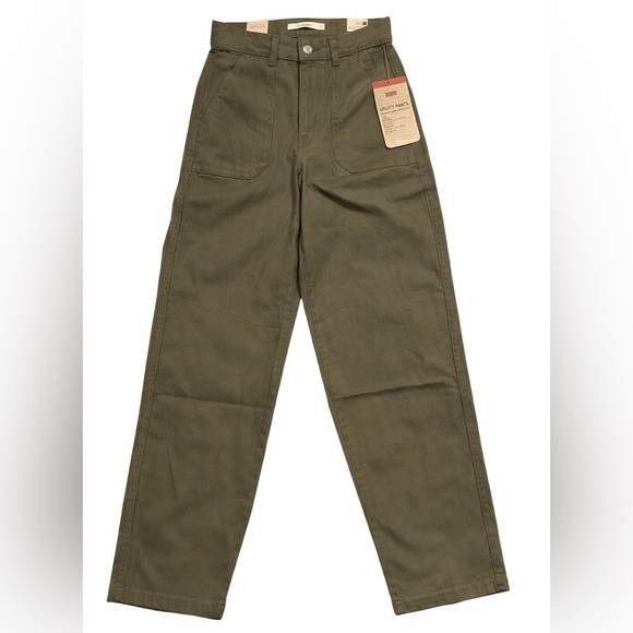 Levi's Pants - Levi’s Utility Pants Olive Green Slim Ankle Mid Rise 25x27 NWT Workwear